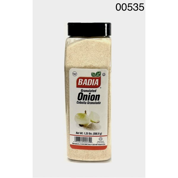 GRANULATED ONION/CEBOLLA GRANULADA. 6/1.25LB