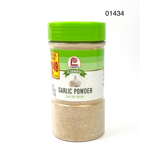 GARLIC POWDER/AJO EN POLVO. 12/8.5OZ