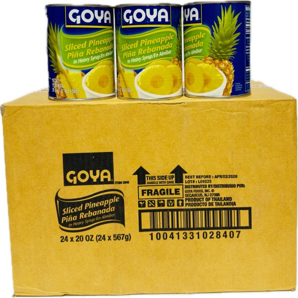 SLICED PINEAPPLE/PINA REBANADA. 24/20OZ