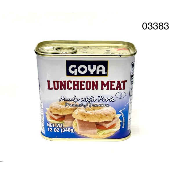 LUNCHEON MEAT PORK ONLY. 12/12OZ