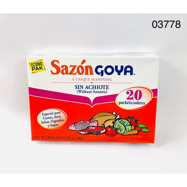 SAZON GOYA ECONOPAK 3.52 OZ. 18/20 PACK