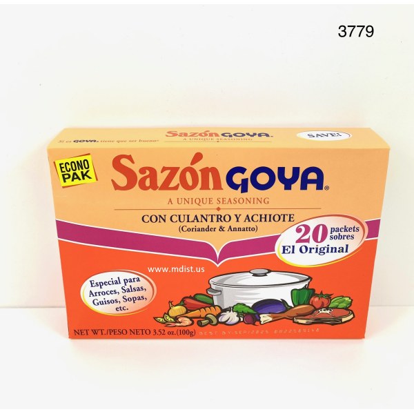 SAZON CULANTRO Y ACHOTE ECOPAK. 18/3.52OZ