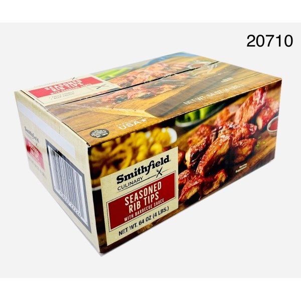 PUNTAS DE COSTILLAS COCINADAS W/BBQ SALS. 1/4LB