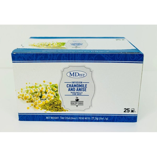 CHAMOMILE W/ANISE TEA/MANZANILLA Y ANIS. 16/25 PACK