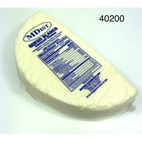 WHITE CHEESE HALF WHEEL/QUESO BLANCO. 4/5LB