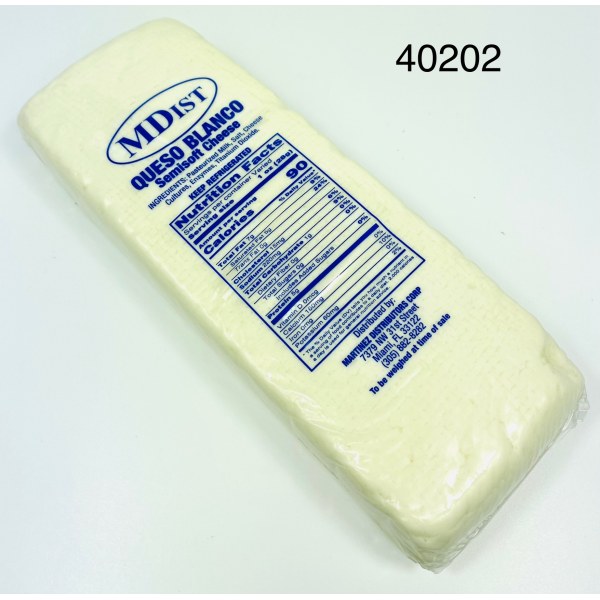 WHITE CHEESE HALF LOAF/QUESO BLANCO. 8/2.5LB