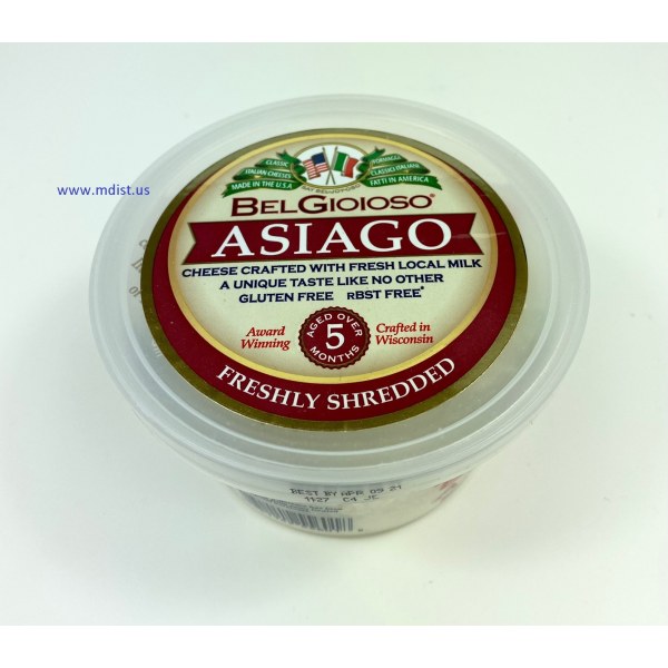 SHREDDED ASIAGO CHEESE/QUESO. 12/5OZ