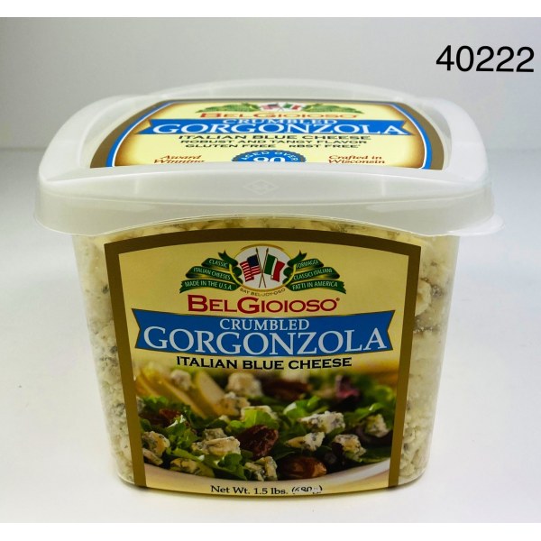 CRUMBLED GORGONZOLA CHEESE/QUESO. 12/1.5LB