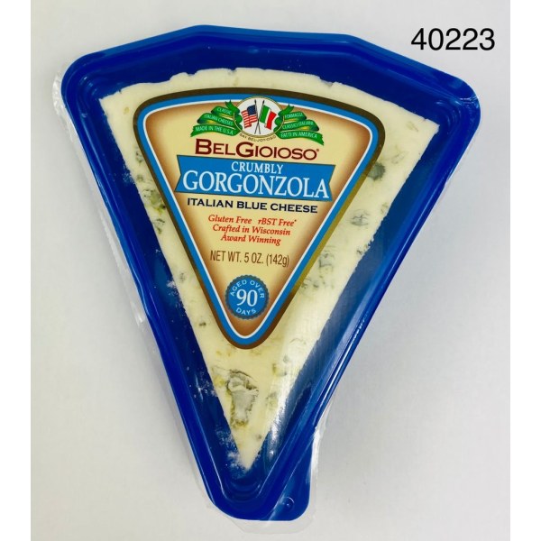 ITALIAN BLUE GORGONZOLA CRUMBLY CHEESE. 12/5OZ