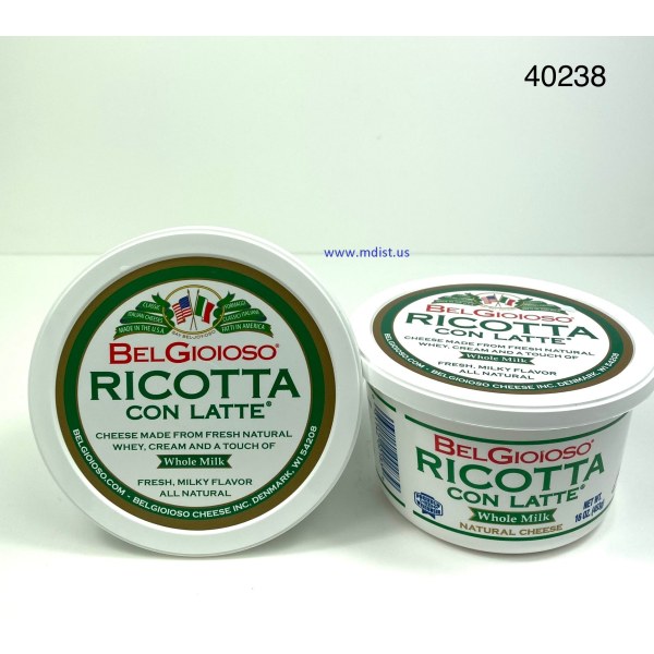 RICOTTA CON LATTE CHEESE/QUESO. 6/1LB