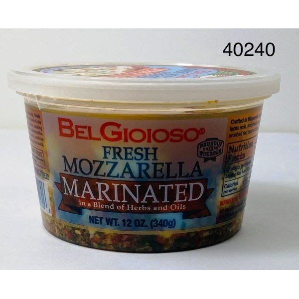 FRESH MARINATED MOZZARELLA BELGIO. 6/12OZ