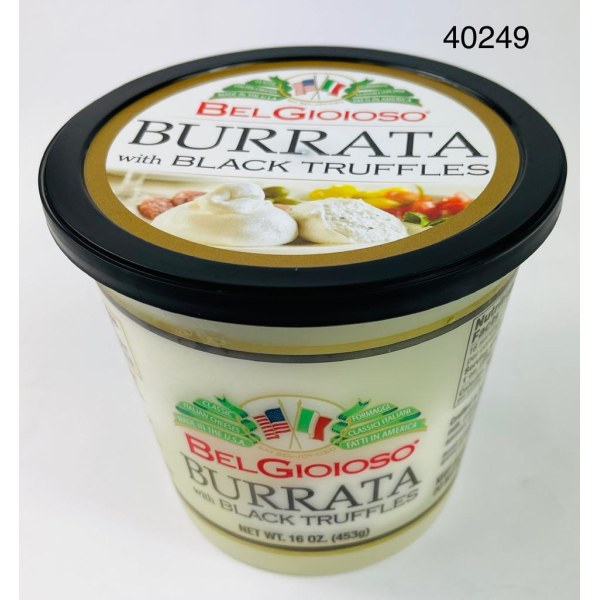 TRUFFLE BURRATA.CHEESE/QUESO. 6/1LB