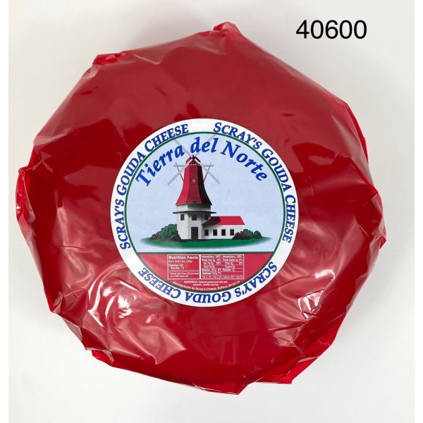 DOMESTIC GOUDA CHEESE/QUESO DOMESTICO. 1/10LB