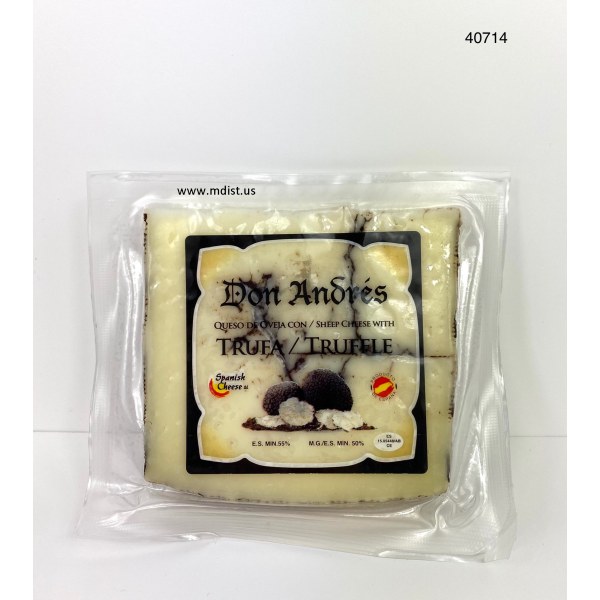 SHEEP.CHEESE WEDGES W/BLACK TRUFFLE. 12/7OZ