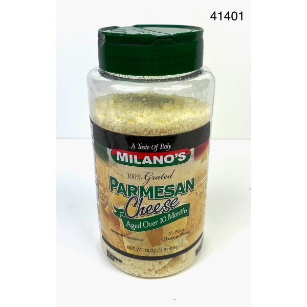 MILANO GRATED PARMESAN CHEESE/QUESO. 12/16OZ