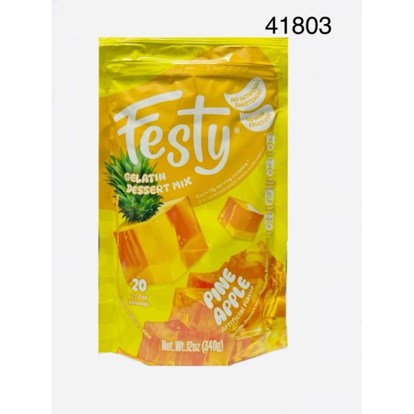 FESTY PINEAPLE   GELATIN       GELATINA. 12/12OZ