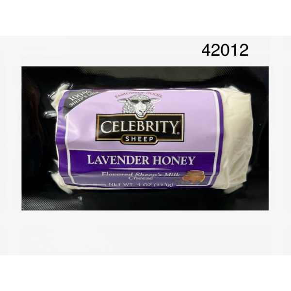 SHEEP CHEESE LAVENDER HONEY CELEBRITY. 12/4OZ