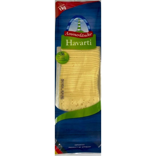 SLICED HAVARTI CHEESE/QUESO. 6/2.2LB