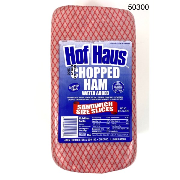 CHOPPED HAM/JAMON COCIDO. 6/5LB