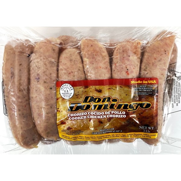 CHICKEN SAUSAGE/CHORIZO POLLO. 10/2.5LB