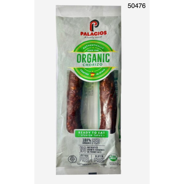 CHORIZO SARTA ORGANICO PALACIOS 14/7.05Z. 14/7.05OZ