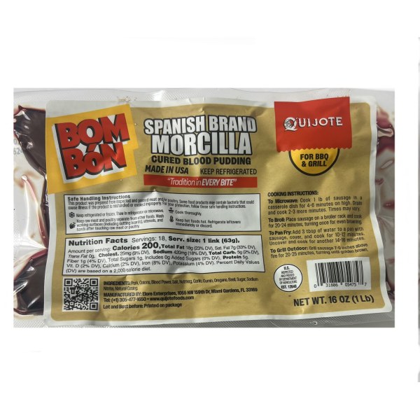 MORCILLA    BOMBOM QJT. 12/1LB