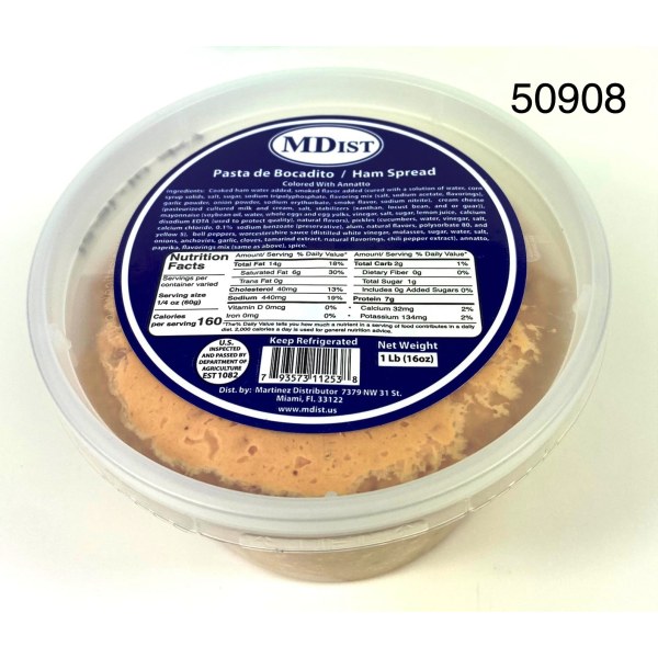 HAM SANDWICH SPREAD/PASTA BOCADITO JAMON. 22/1LB