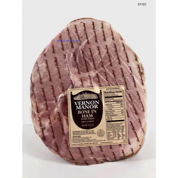 BONEIN HAM PORTION/JAMON CON HUESO. 6/7LB