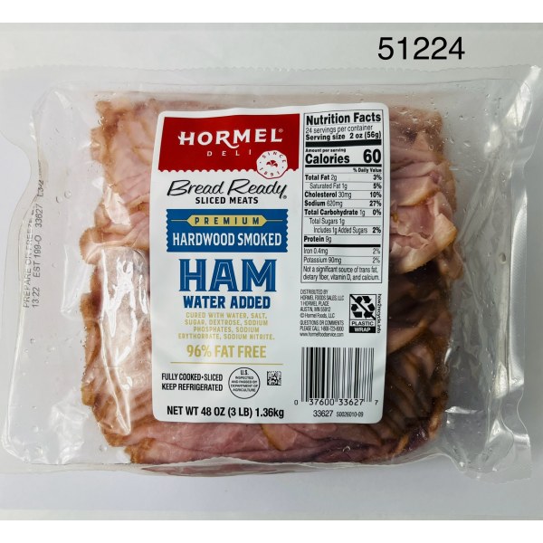 BR SHAVED HAM. 4/3LB