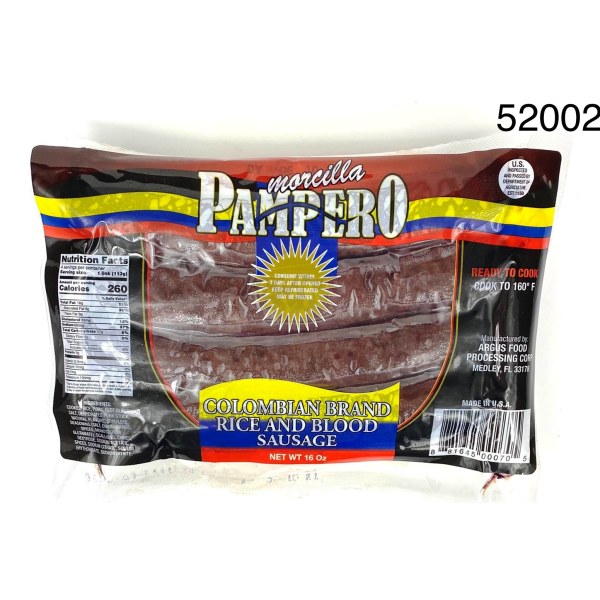 COLOMBIAN BLOOD SAUSAGE/MORCILLA COLOMBI. 10/1LB