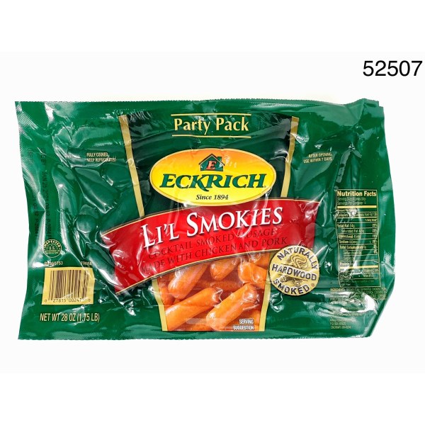 COCKTAIL SAUSAGE SMOKED/SALCHICHA. 8/28OZ