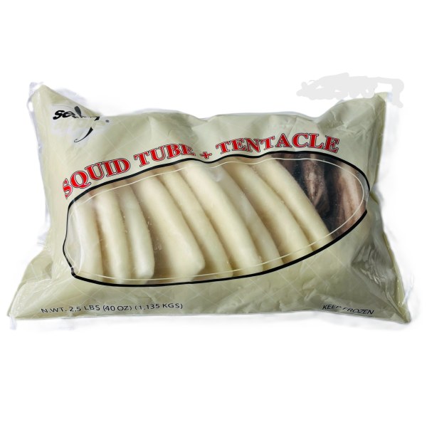 SQUID.TUBES & TENTACLES CLEAN/CALAMAR. 4/2.5LB