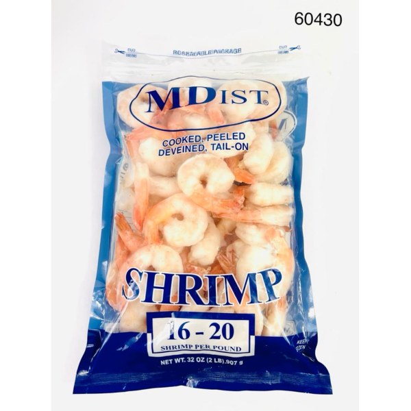 COOKED  SHRIMP 16-20/CAMARON  COCINADO. 5/2LB