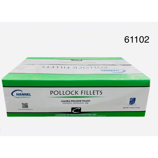 POLLOCK FILLET MDI FZ 4-6 OZ 1/10LB. 1/10LB