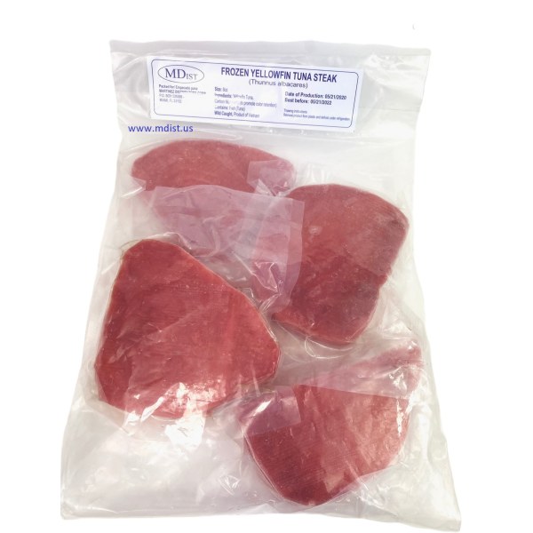 TUNA STEAK 8 OZ MDI FZ CVP VIETNAM. 5/2LB