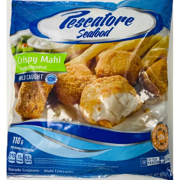 CRISPY MAHI PIECES. 5/2LB