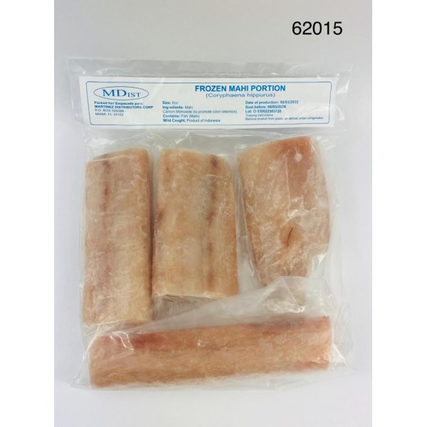 MAHI MAHI PORTION 8 OZ SKINLESS. 5/2LB