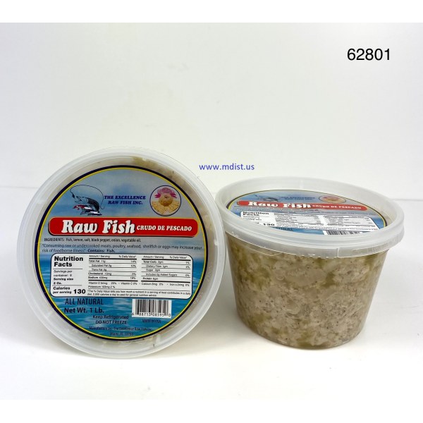 RAW FISH/CRUDO DE PESCADO. 1/1LB