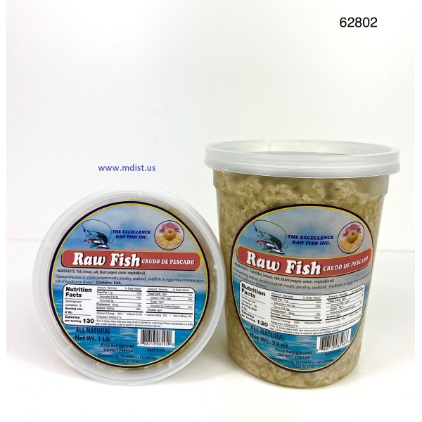 RAW FISH/CRUDO DE PESCADO. 1/2LB