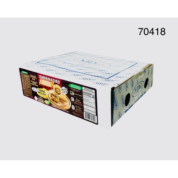 EMPANADA CARNE MOLIDA VNZ C/PLATNO PREFR. 1/15 PACK