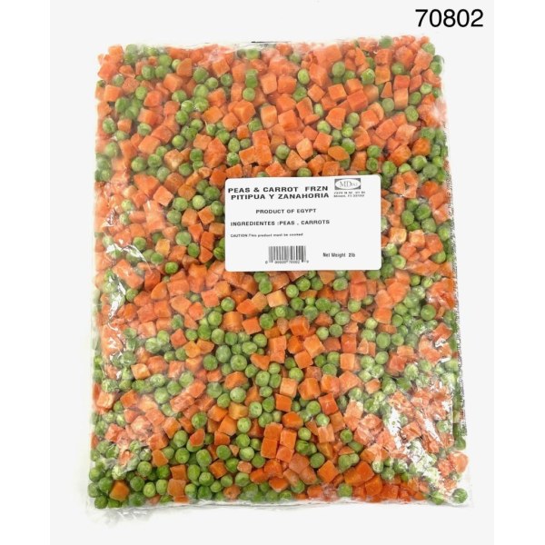 PEAS & CARROT FRZN/PITIPUA Y ZANAHORIA. 12/2LB