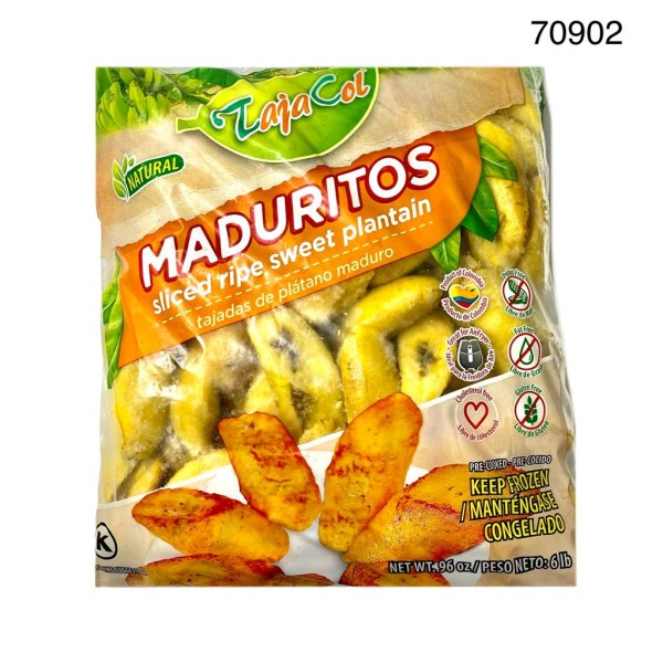 SWEET PLANTAIN/PLATANO MADURO FROZEN. 4/6LB