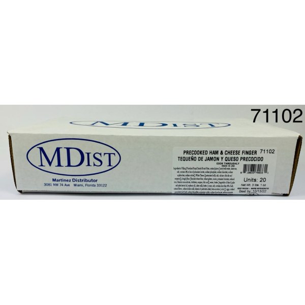 CKD BREAD DOUGH HAM&CHEESE STICK/TEQUENO. 1/20 PACK