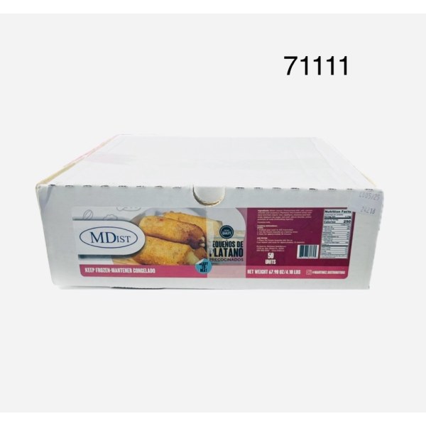 TEQUENO MDI FZ PLATANO .   QUESO. 1/50 PACK