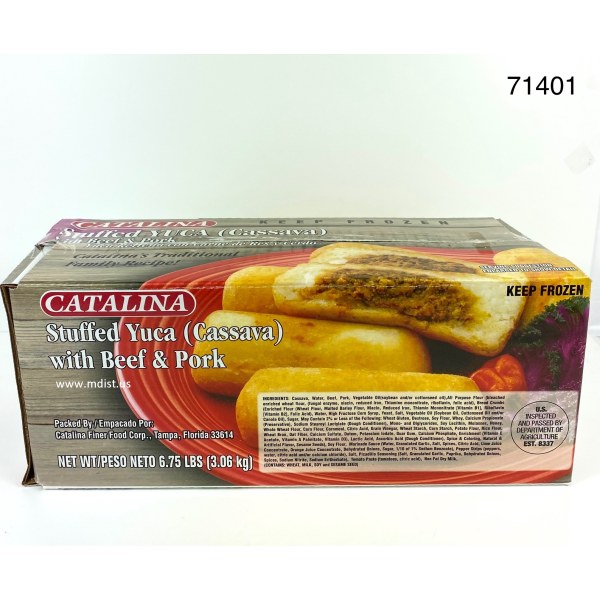 STUFFED CASSAVA 5 OZ/YUCA RELLENA. 1/24 PACK