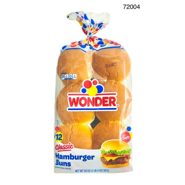 SANDWICH BUNS/ PAN HAMBURGER 12EA. 1/20OZ