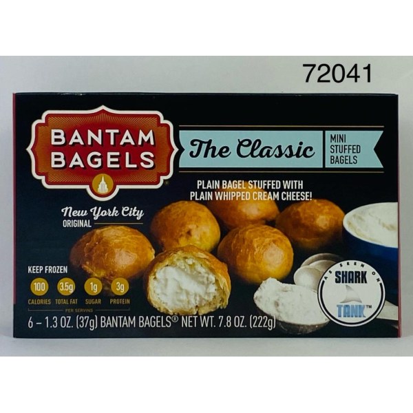 WHIPPED CREAM CHEESEFILLED BAGEL. 6/7.8OZ