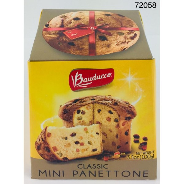 BAUDUCCO CLASSIC MINI PANETTONE. 24/3.5OZ