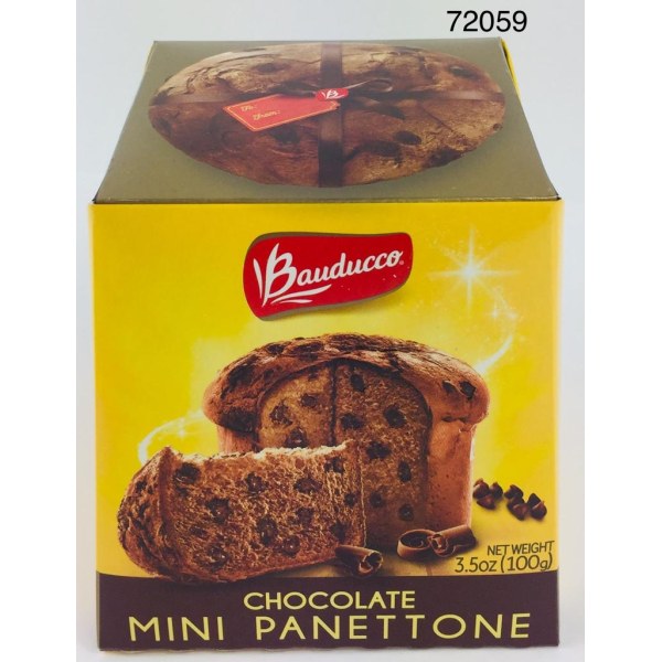 BAUDUCCO CHOCOLAT MINI PANETTONE. 24/3.5OZ
