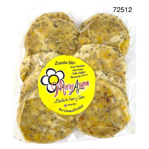 MINI AREPA BITES SWEET PLANTAIN. 12/10 PACK